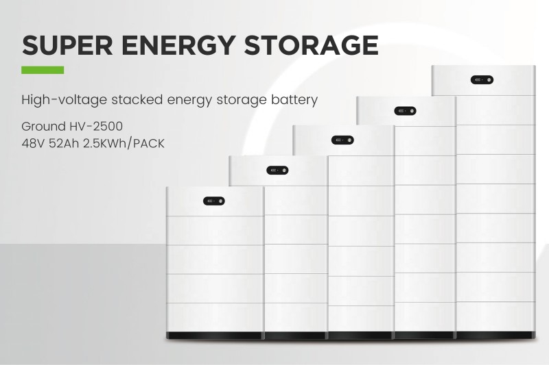 Batterie solaire de stockage d'énergie empilée haute tension batterie lithium-ion 02